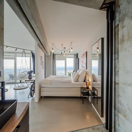 Prime Loft 23 - Hotelturm I En-suite Badezimmer I Panoramablick Apartament